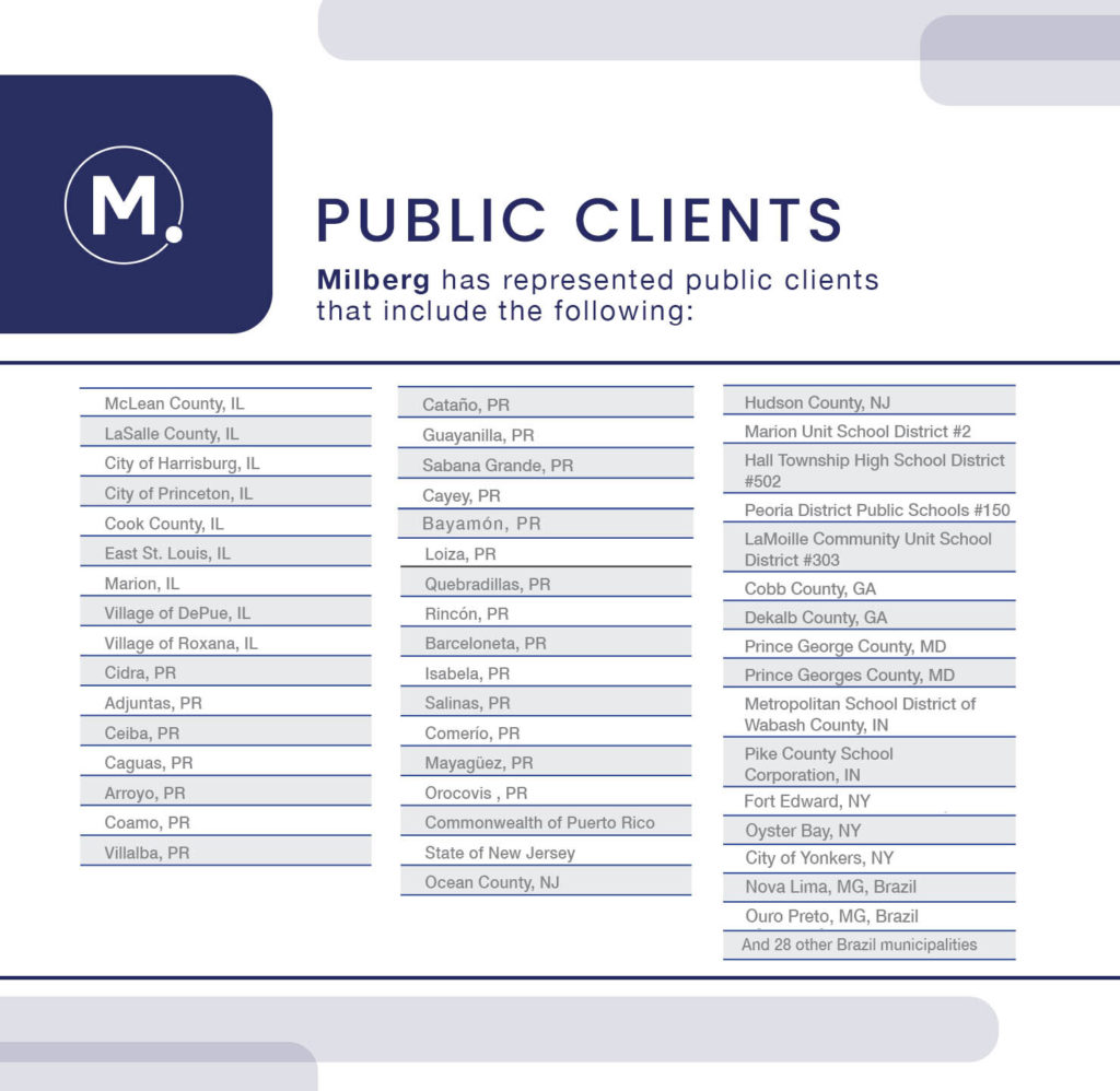 Milberg Public Clients